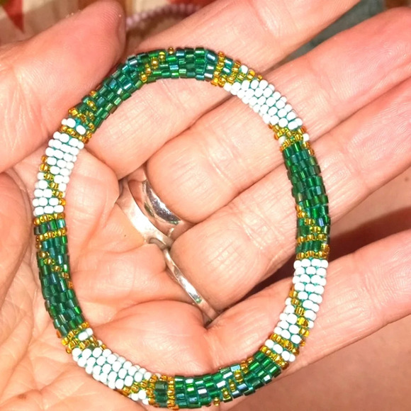 Beaded Roll-On Glam Bracelets, Nepal - Picture 1 of 4